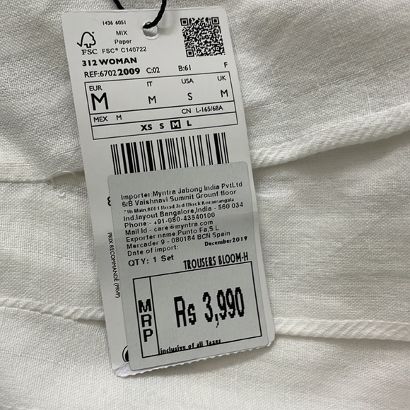 MANGO white culottes - Picture 6 of 6